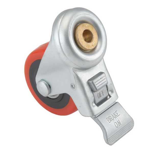 3 HD Caster - Double Locking - Swiveling - 1/2 Mounting Hole