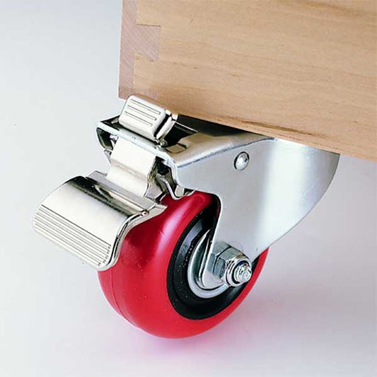 3 HD Caster - Double Locking - Swiveling - 1/2 Mounting Hole
