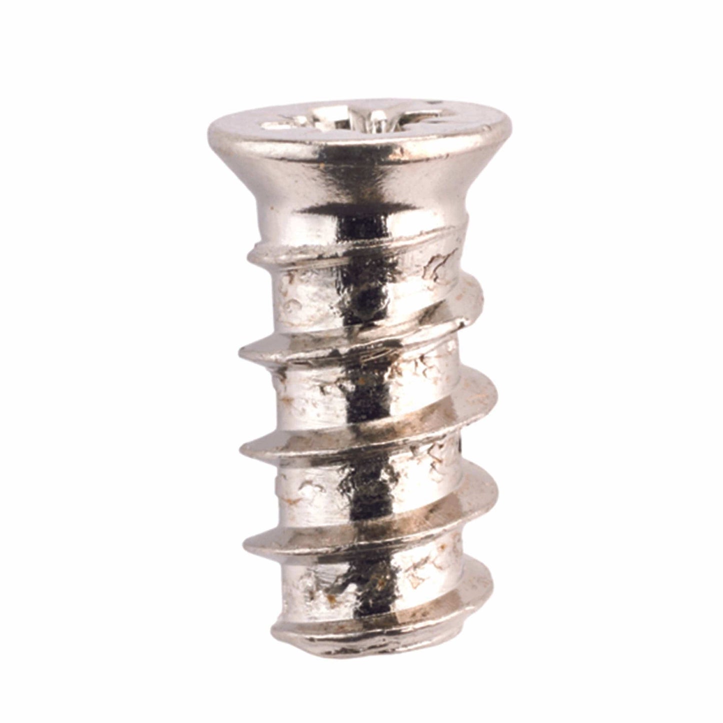Flat Head Euro Screws - 5 mm - Flat Head - Pozi Drive - Nickel - 100 Piece