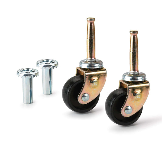 Stem Caster with Socket - 1-1/4 - 2 Pack