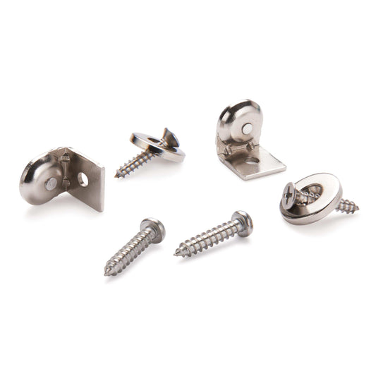 Stainless Steel Magnetic Latch with Bracket 1/2 Dia 10 lbs Holding Strength pair
