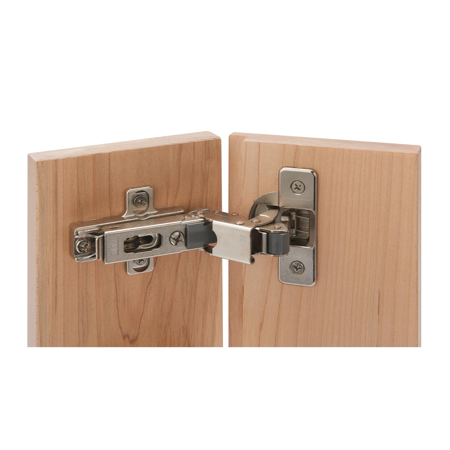 110° Soft Close 3/8 Lipped Hinge Nickel Finish Pair
