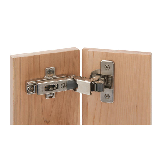 110° Soft Close 3/8 Lipped Hinge Nickel Finish Pair