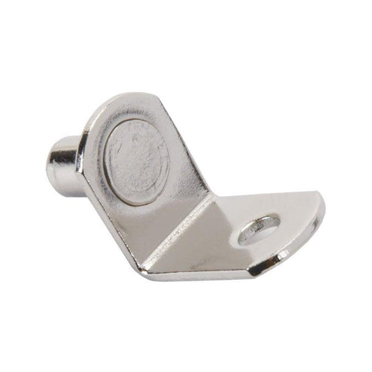 Bracket Style with Hole Shelf Support - 1/4 Pin - Nickel - 25 Pack